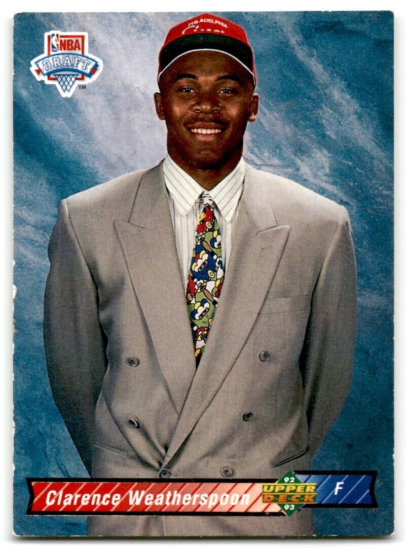 1992-93 Upper Deck Clarence Weatherspoon Rookie Philadelphia 76ers #5