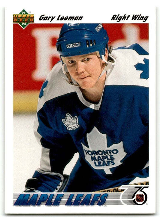 1991-92 Upper Deck French Gary Leeman Toronto Maple Leafs #272B