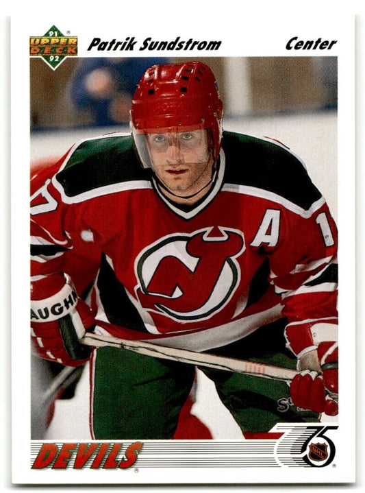 1991-92 Upper Deck Patrik Sundstrom New Jersey Devils #369