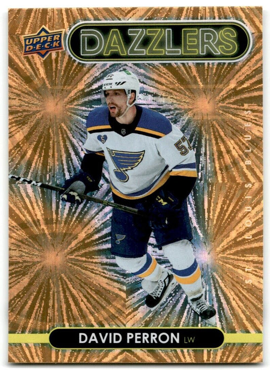 2021-22 Upper Deck Dazzlers orange David Perron St. Louis Blues #DZ-38