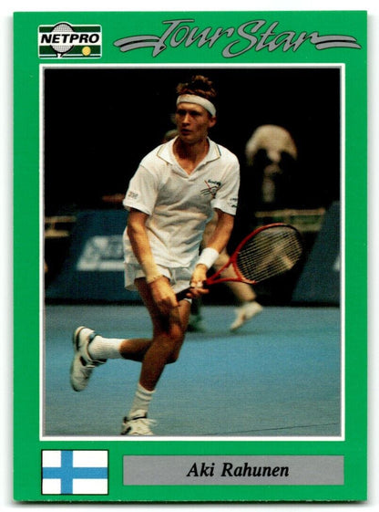 1991 Protennis player Cards Netpro Tour Star Aki Rahunen #36