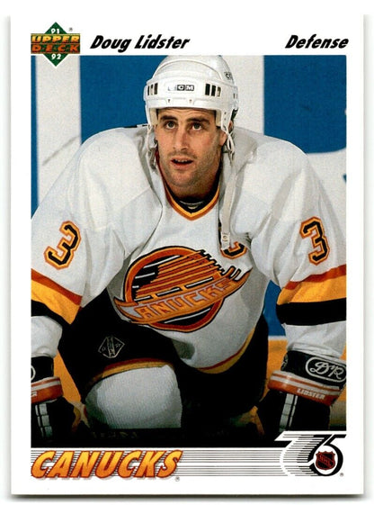 1991-92 Upper Deck Doug Lidster Vancouver Canucks #290