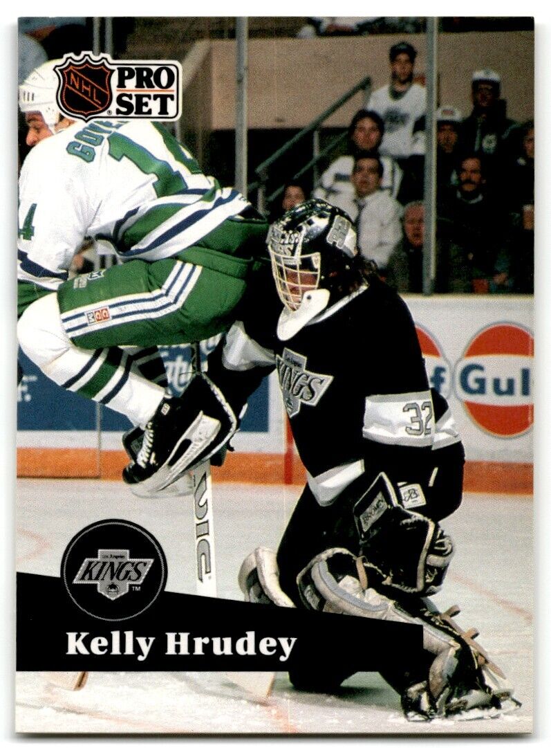 1991-92 Pro Set French Kelly Hrudey Los Angeles Kings #102