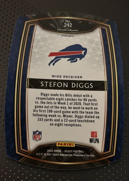 2020 Panini Select blue red prizm Stefon Diggs Buffalo Bills #242 Die-Cut