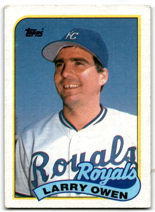 1989 Topps Larry Owen Kansas City Royals #87