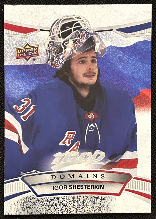 2022-23 Upper Deck MVP Domains Igor Shesterkin New York Rangers #NA-27