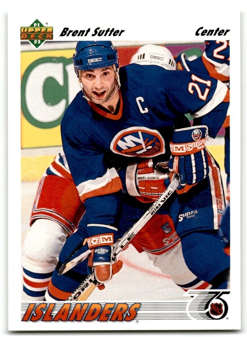 1991-92 Upper Deck Brent Sutter New York Islanders #140