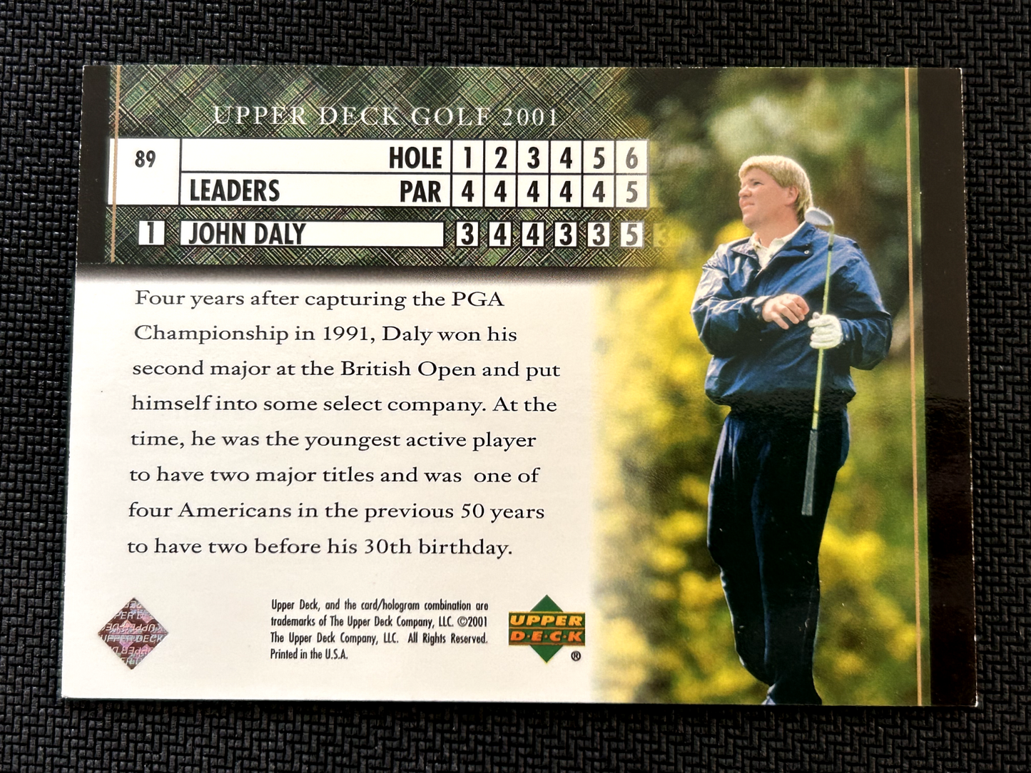 John Daly 2001 Upper Deck Leaderboard #89