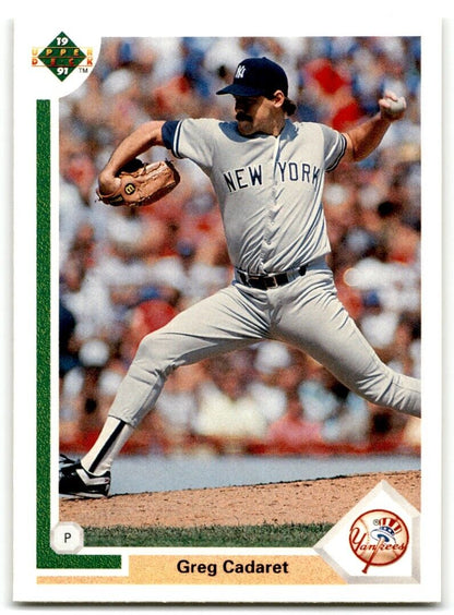 1991 Upper Deck Greg Cadaret New York Yankees #343