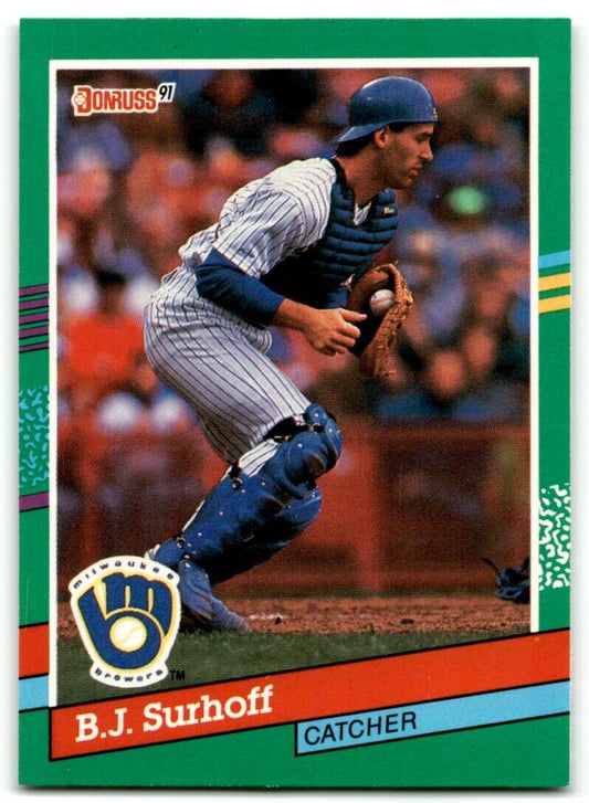 1991 Donruss B.J. Surhoff Milwaukee Brewers #460