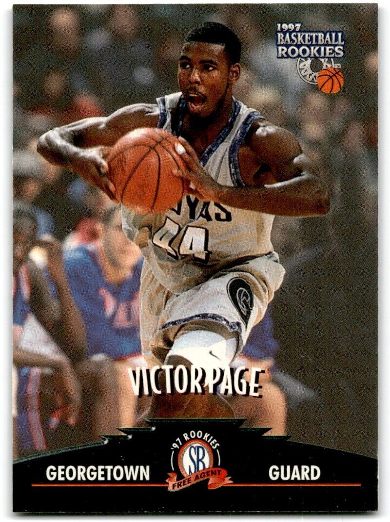 1997-98 Score Board Rookies Victor Page Georgetown Hoyas #12