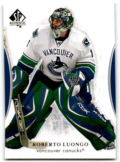 2007-08 SP Authentic Roberto Luongo Vancouver Canucks #89