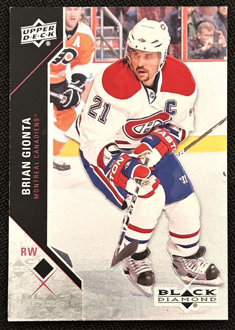 2011-12 Upper Deck Black Diamond Brian Gionta Montreal Canadiens #7