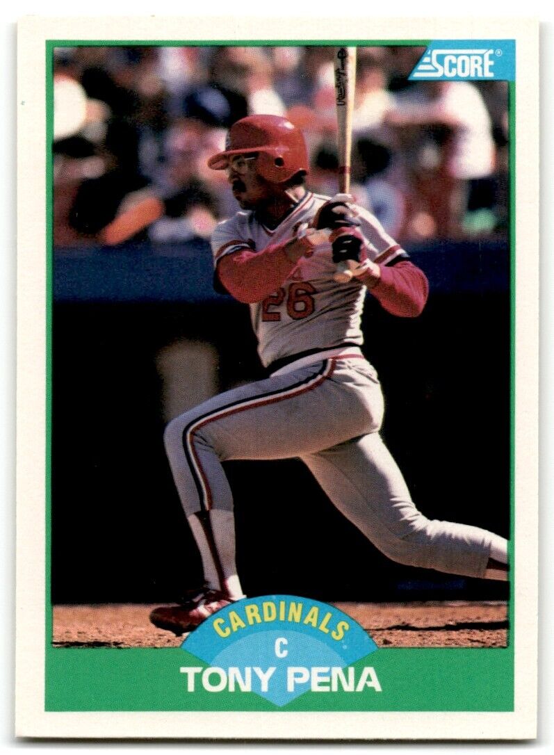 1989 Score Tony Pena St. Louis Cardinals #36