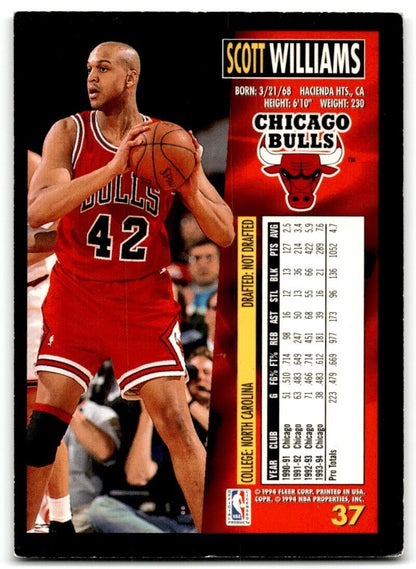 1994-95 Fleer Scott Williams Chicago Bulls #37