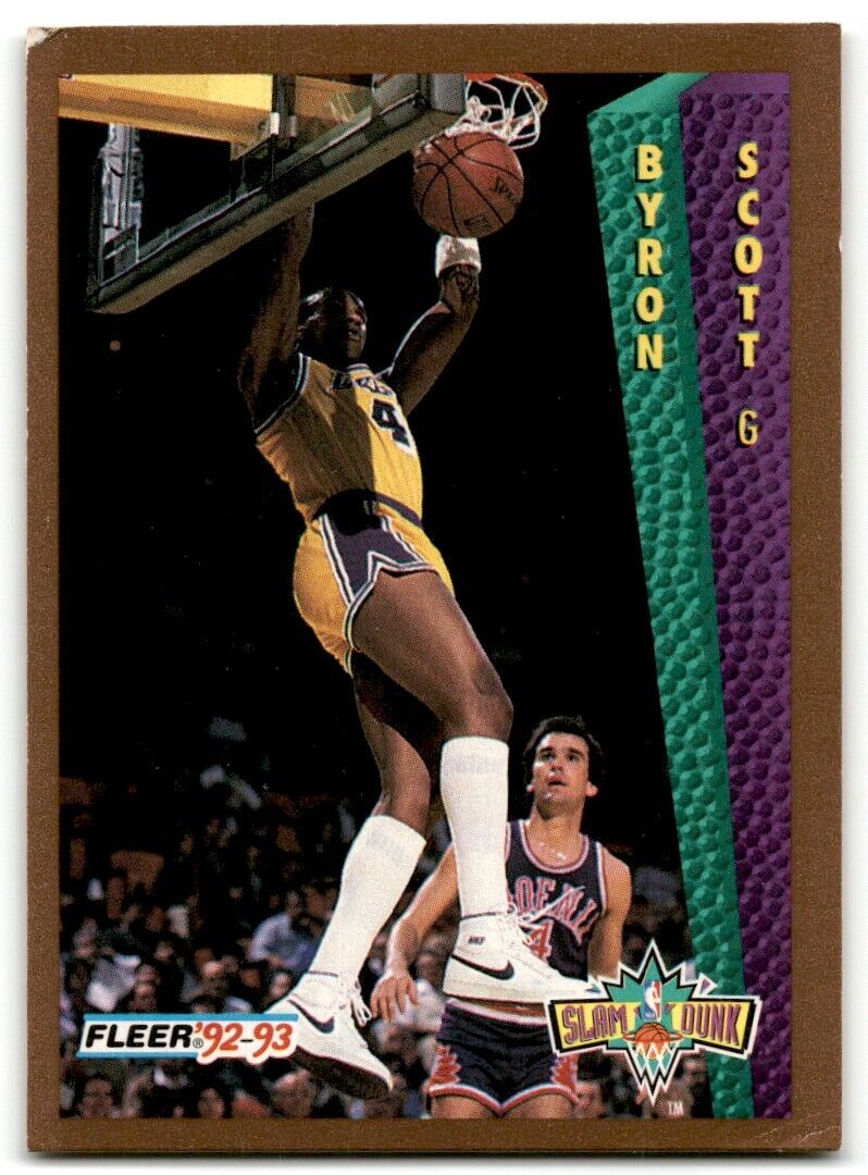 1992-93 Fleer Byron Scott Los Angeles Lakers #284