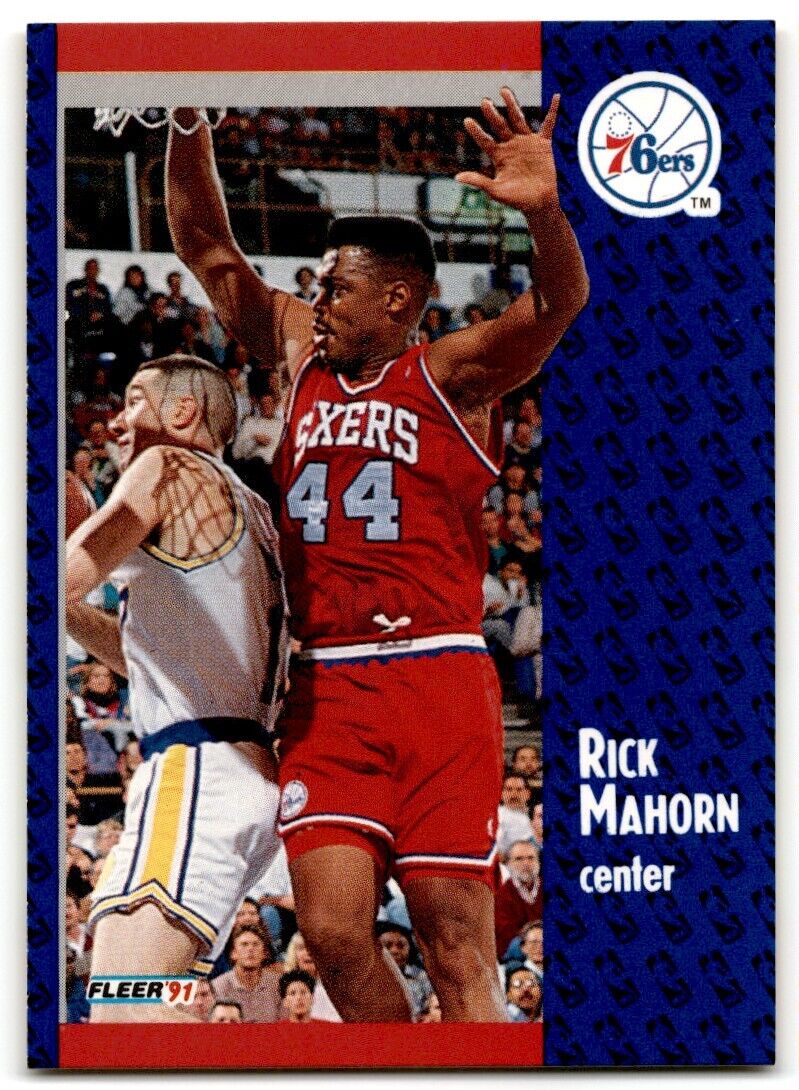 1991-92 Fleer Rick Mahorn Philadelphia 76ers #156