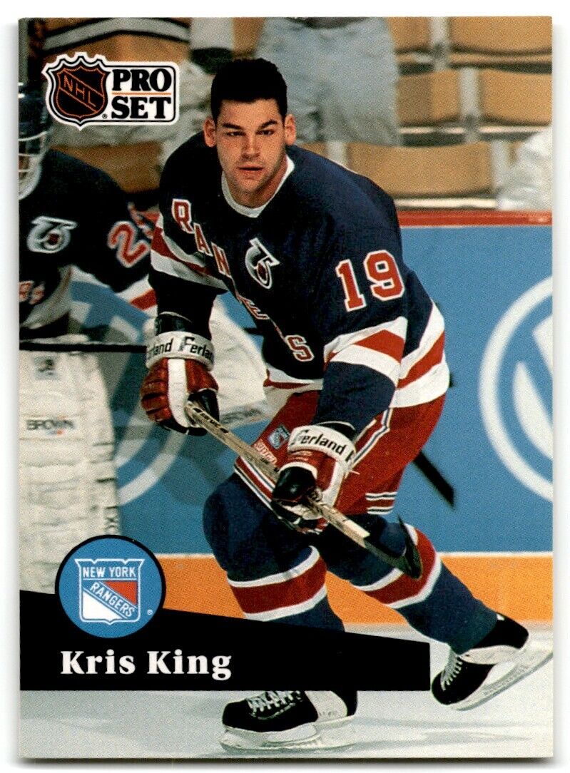 1991-92 Pro Set Kris King New York Rangers #445