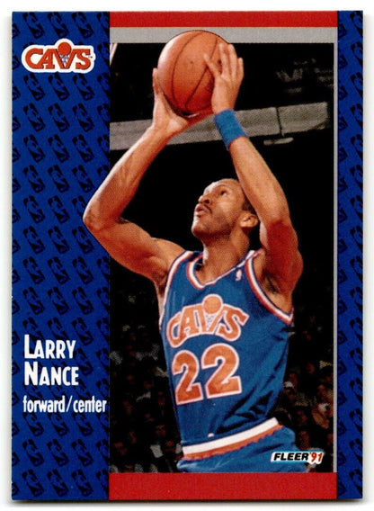 1991-92 Fleer Larry Nance Cleveland Cavaliers #37