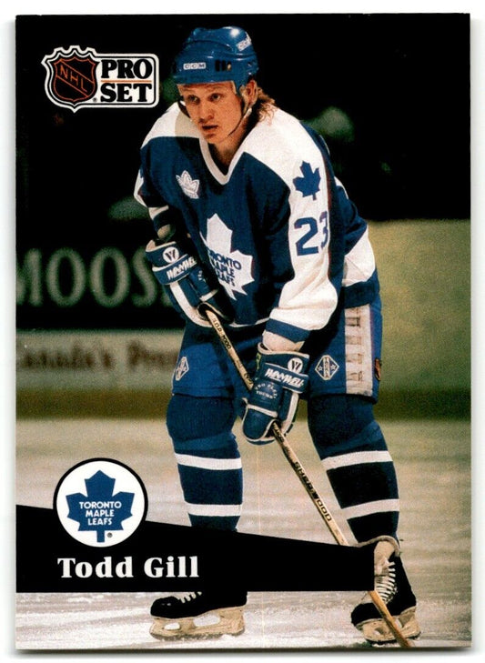 1991-92 Pro Set French Todd Gill Toronto Maple Leafs #226