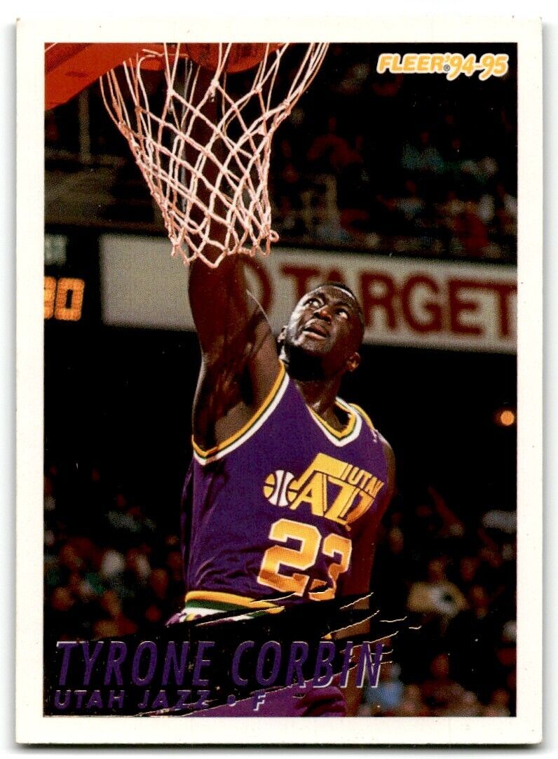 1994-95 Fleer Tyrone Corbin Utah Jazz #221