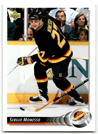 1992-93 Upper Deck Sergio Momesso Vancouver Canucks #85