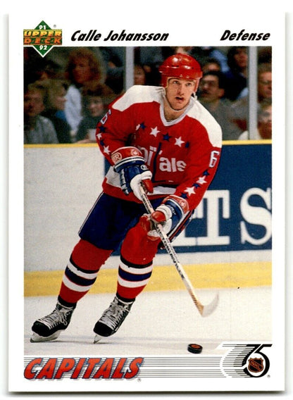 1991-92 Upper Deck Calle Johansson Washington Capitals #316