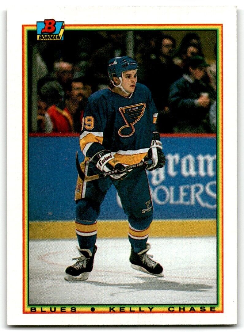 1990-91 Bowman Kelly Chase Rookie St. Louis Blues #14