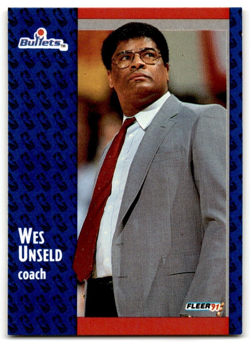 1991-92 Fleer Wes Unseld Washington Bullets #209