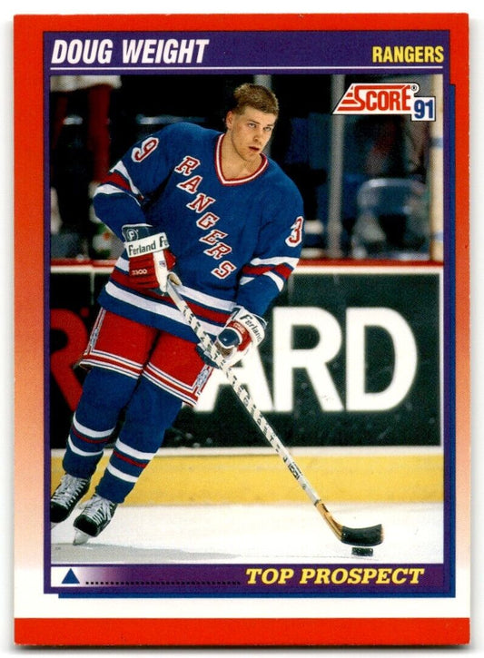 1991-92 Score Canadian Doug Weight Rookie New York Rangers #286