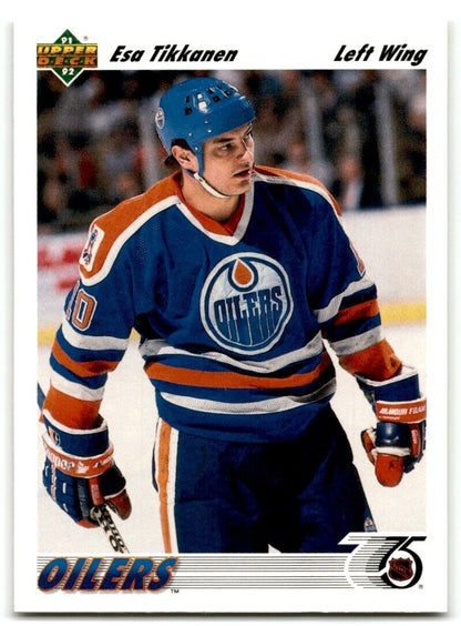 1991-92 Upper Deck Esa Tikkanen Edmonton Oilers #182