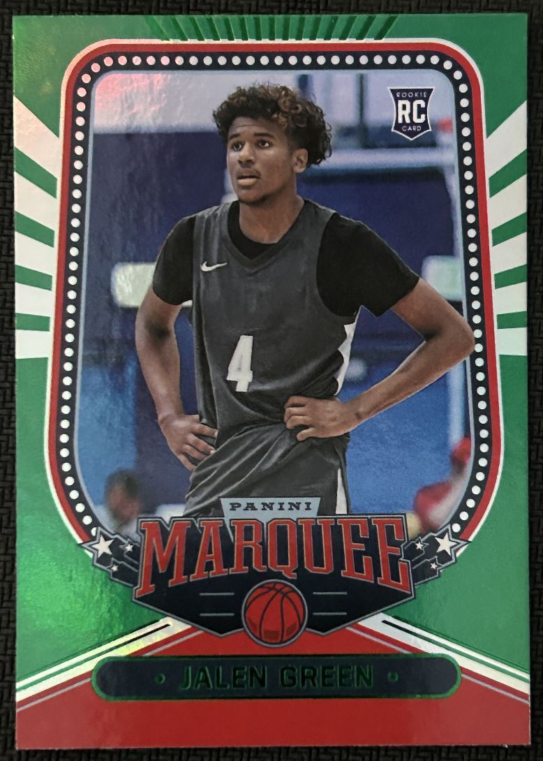 2021-22 Panini Chronicles Marquee Draft Picks Jalen Green Rookie NBA G League