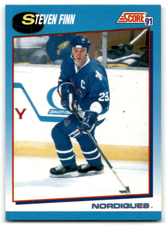 1991-92 Score Canadian Bilingual Steven Finn Quebec Nordiques #498