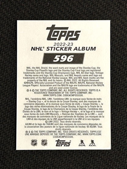 2022-23 Topps NHL Stickers #596 Steven Stamkos Tampa Bay Lightning