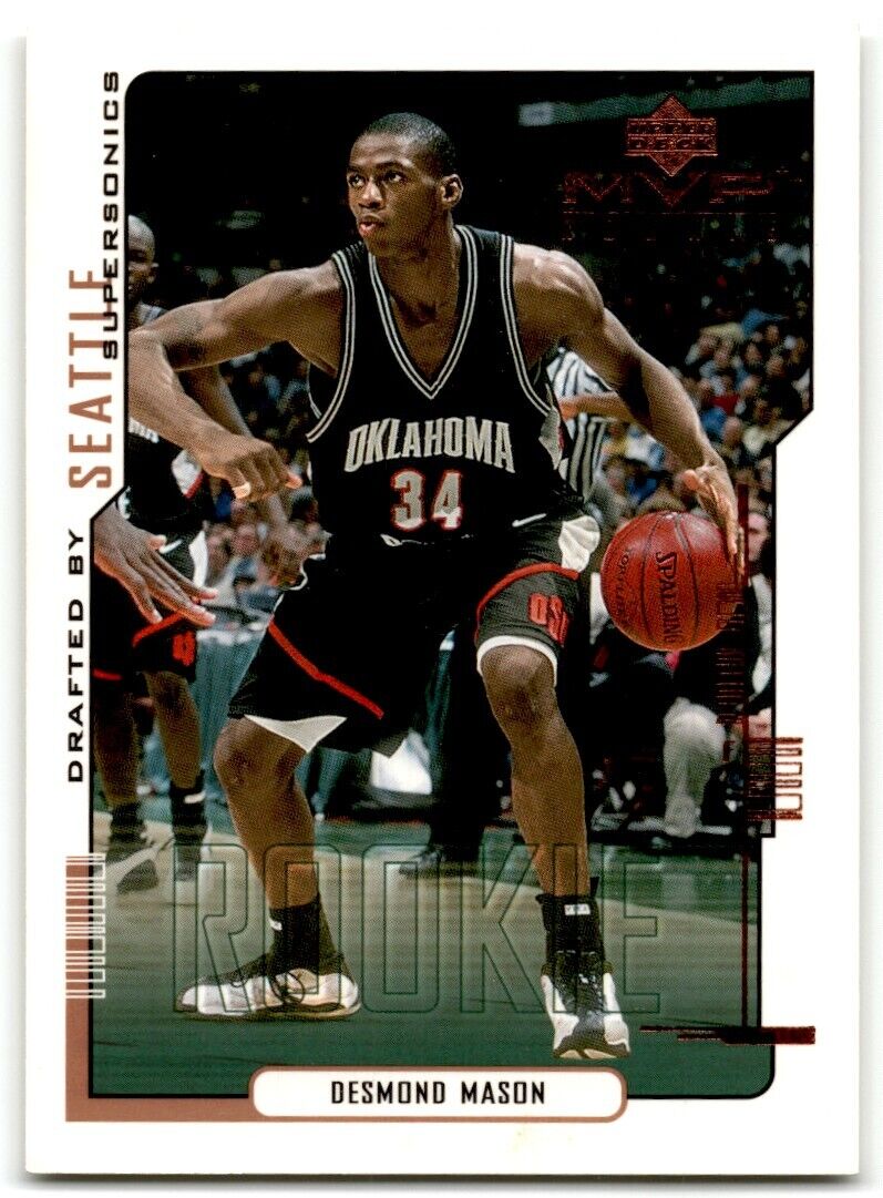 2000-01 Upper Deck MVP Silver Script Desmond Mason Seattle SuperSonics #208