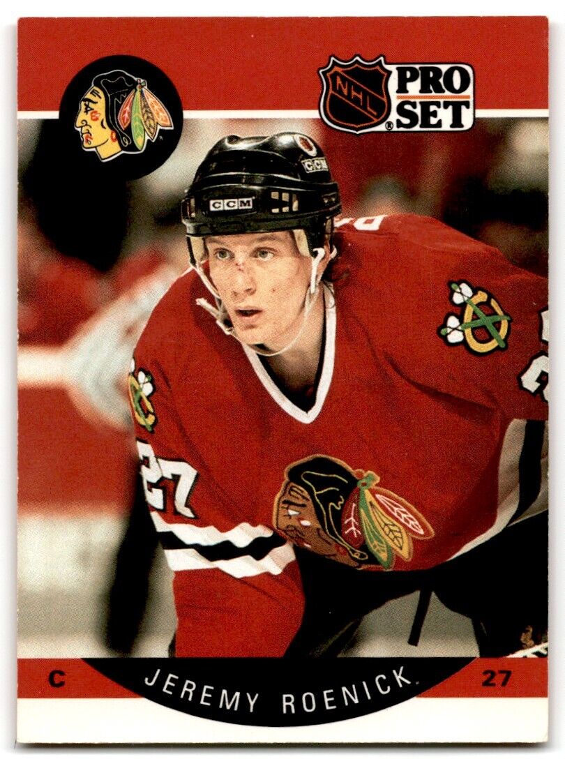 1990-91 Pro Set Jeremy Roenick Rookie Chicago Blackhawks #58