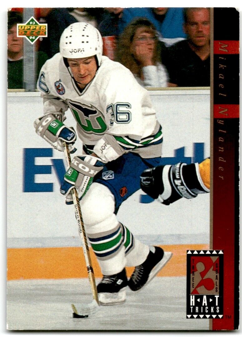 1993-94 Upper Deck Hat Tricks Michael Nylander Hartford Whalers #HT13