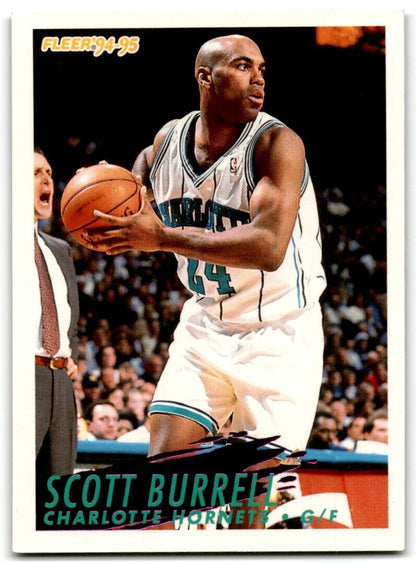 1994-95 Fleer Scott Burrell Charlotte Hornets #21