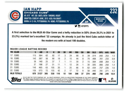 2023 Topps Ian Happ Chicago Cubs #232