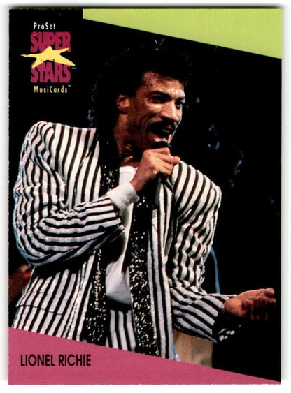 1991-92 ProSet Super Stars MusiCard Lionel Richie #92