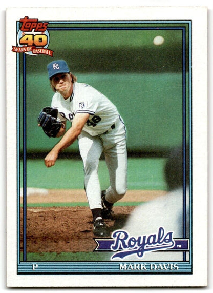 1991 Topps Mark Davis Kansas City Royals #116