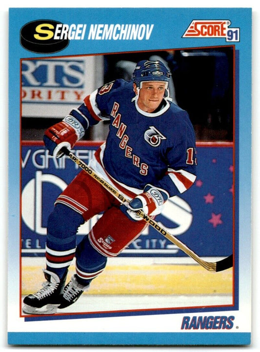 1991-92 Score Canadian Bilingual Sergei Nemchinov New York Rangers #617