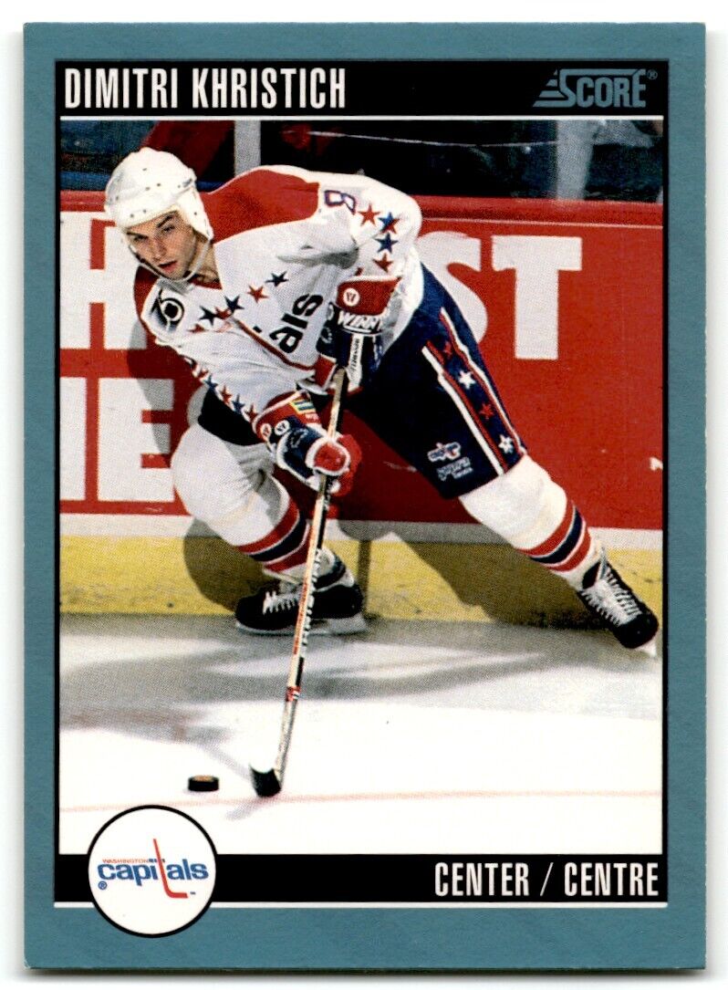 1992-93 Score Canadian Dmitri Khristich Washington Capitals #33