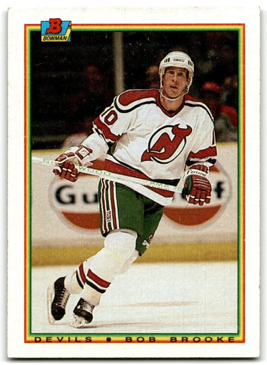 1990-91 Bowman Bob Brooke New Jersey Devils #79