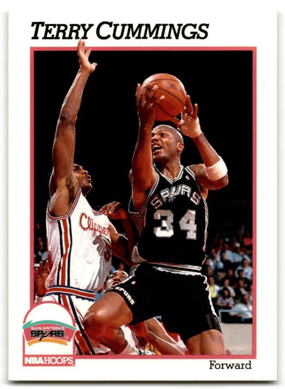 1991-92 Hoops Terry Cummings San Antonio Spurs #189