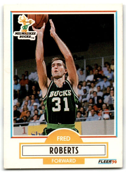 1990-91 Fleer Fred Roberts Milwaukee Bucks #108