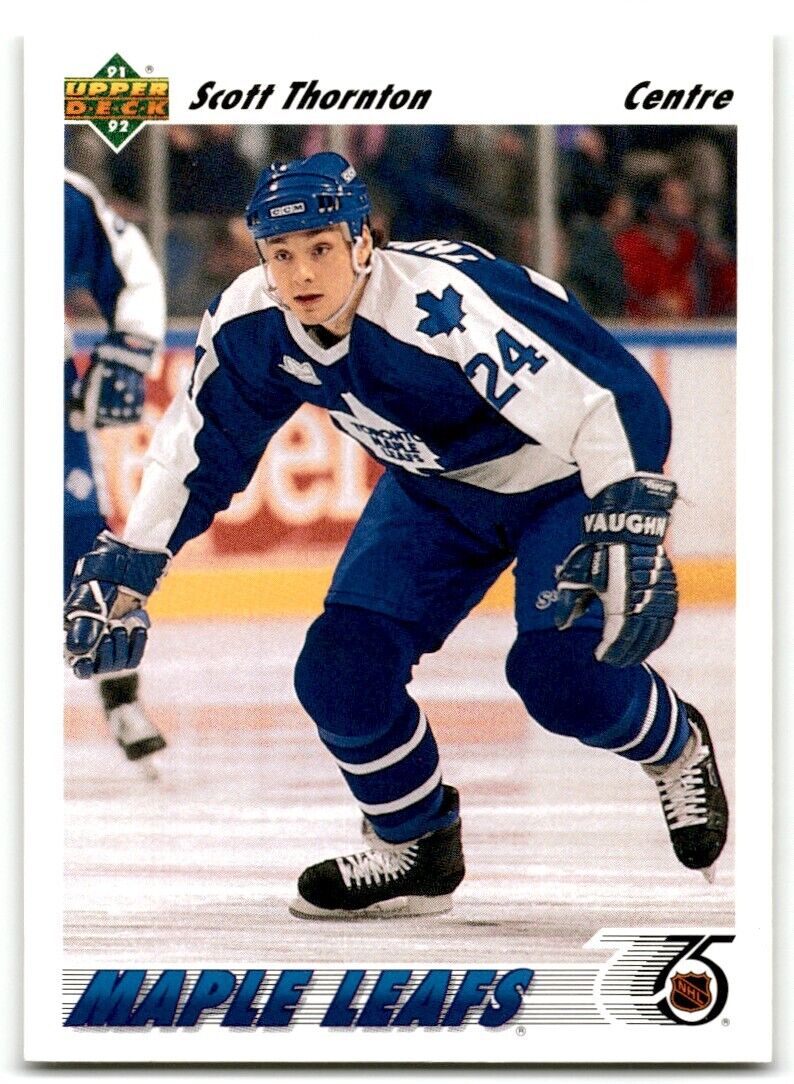 1991-92 Upper Deck French Scott Thornton Toronto Maple Leafs #353