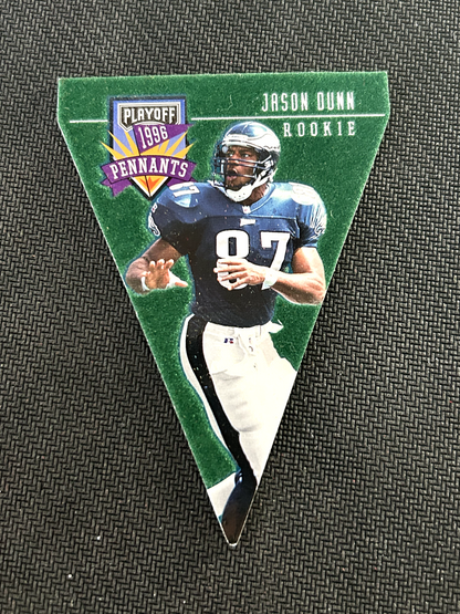 1996 Playoff Contenders Pennants Football Card #76 Jason Dunn