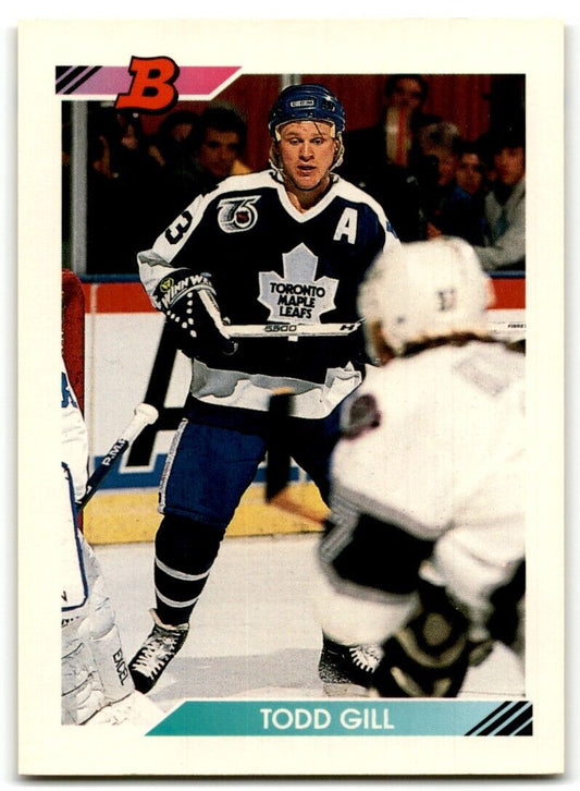 1992-93 Bowman Todd Gill Toronto Maple Leafs #375