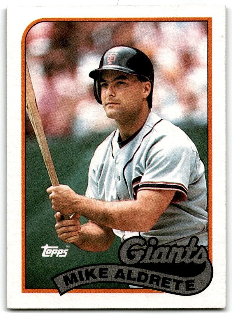 1989 Topps Mike Aldrete San Francisco Giants #158